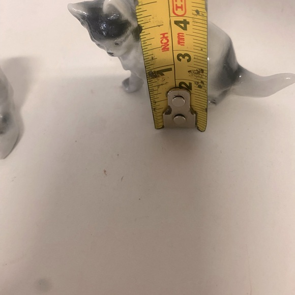 Set of Two Germany Porcelain Ceramic Grey & Black Cat Figurines. - Picture 9 of 12